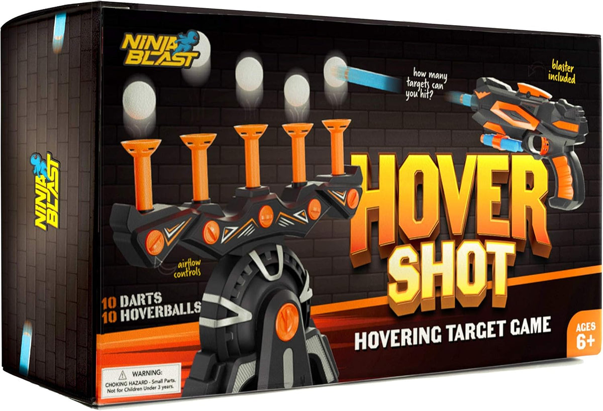 Hover Shot Shooting Toy for Kids - Ball Target Game for Nerf Guns Cool Birthday Gifts Toys for Boys Age 6+ Year Old Boy Best Teenage Gift Idea - Gun, Targets & Darts
